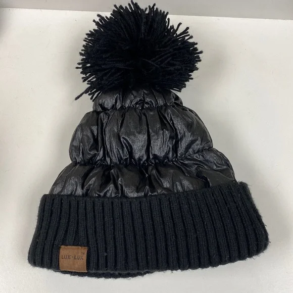 Lux-Lux | Accessories | Luxlux Shimmery Metallic Black Pom  display picture 1